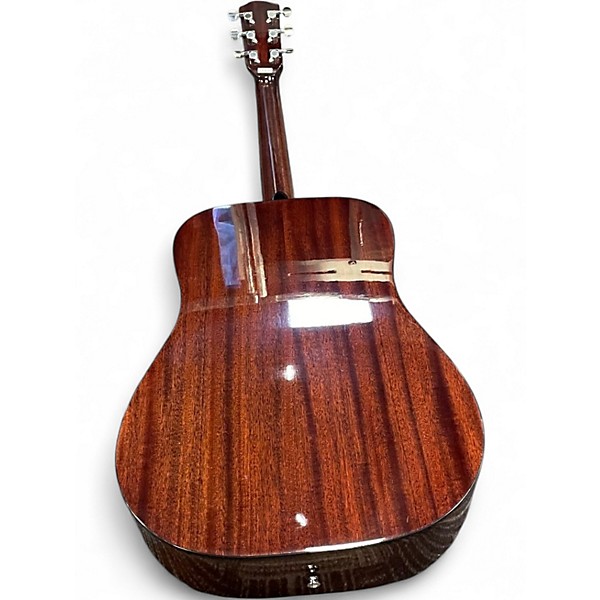 Used Fender LEFT HANDED CD60S Natural Acoustic Guitar
