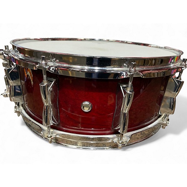 Used Yamaha 5.5X14 birch custom cranberry red Drum
