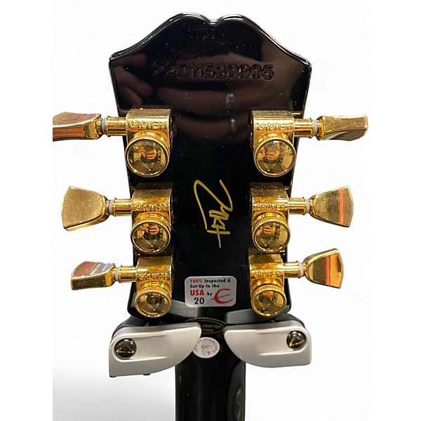 Used 2022 Epiphone Matt Heafy Les Paul Custom Black Solid Body Electric Guitar