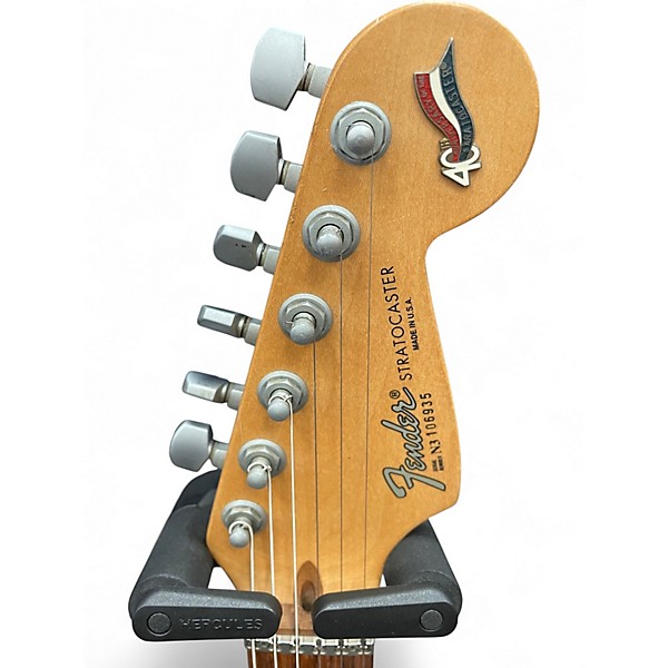 Used Fender American Deluxe Stratocaster Plus Vintage Blonde Solid Body Electric Guitar