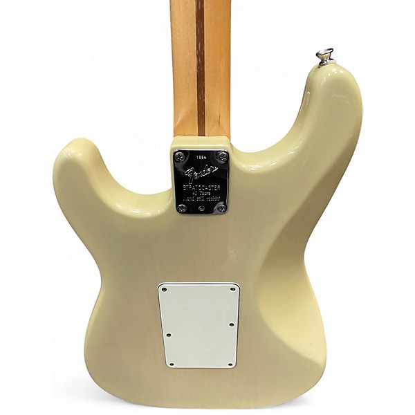 Used Fender American Deluxe Stratocaster Plus Vintage Blonde Solid Body Electric Guitar