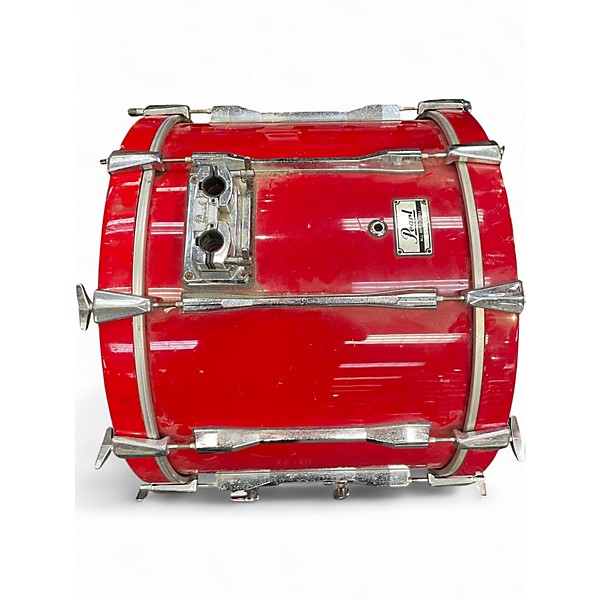 Used Pearl 6 Piece All Birch 6 Piece Shell Pack Red Drum Kit