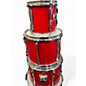 Used Pearl 6 Piece All Birch 6 Piece Shell Pack Red Drum Kit