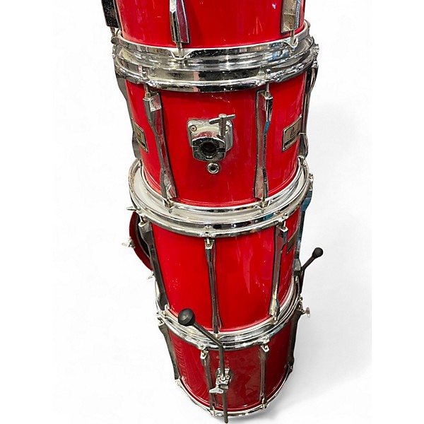 Used Pearl 6 Piece All Birch 6 Piece Shell Pack Red Drum Kit