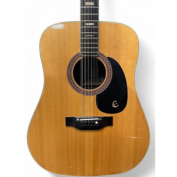 Vintage 1970s Epiphone ft165 Natural 12 String Acoustic Guitar