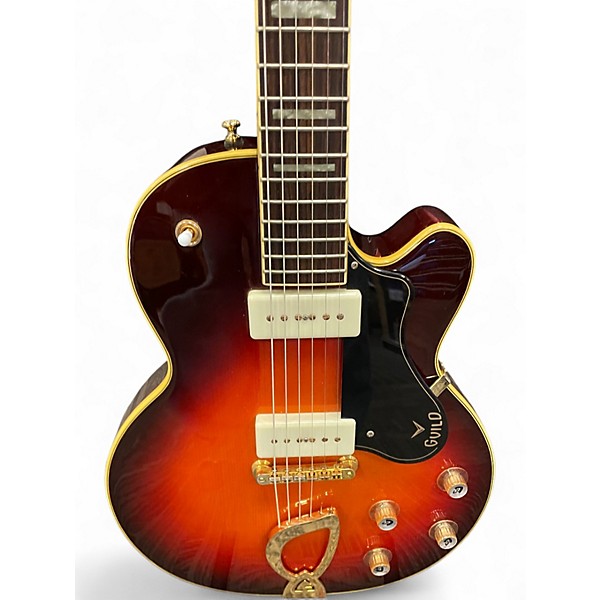 Used Guild Aristocrat P90 Vintage Sunburst Hollow Body Electric Guitar