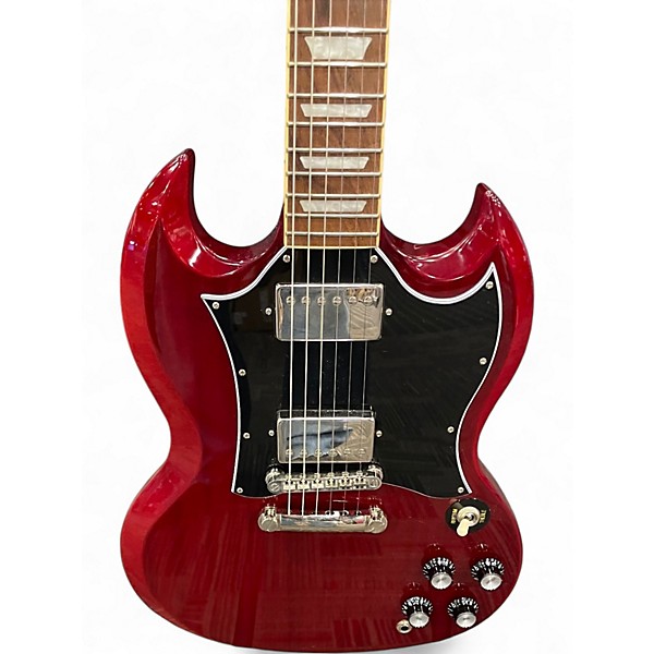 Used Epiphone SG Cherry Solid Body Electric Guitar