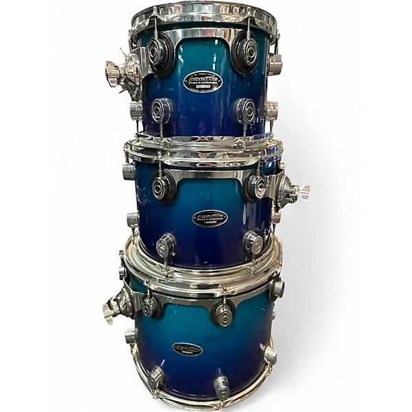 Used PDP by DW 6 Piece LX SERIES SHELL PACK ROYAL BLUE FADE Drum Kit