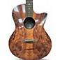 Used Luna Gypsy Exotic Spalt Natural Acoustic Electric Guitar