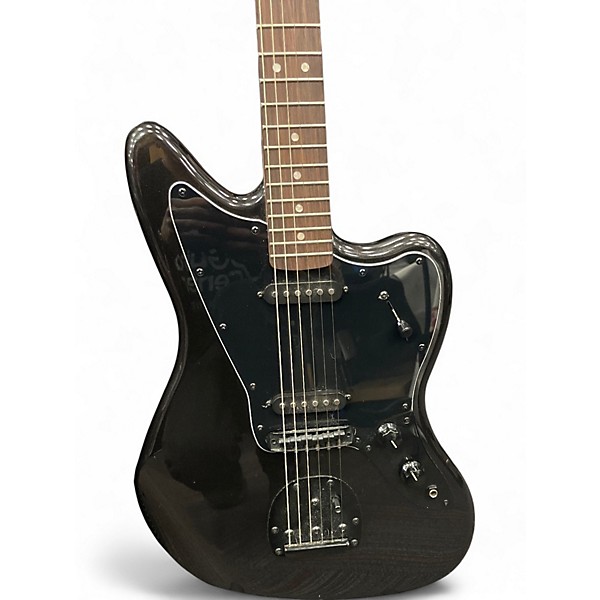 Used Squier Vintage Modified Jaguar Black Solid Body Electric Guitar