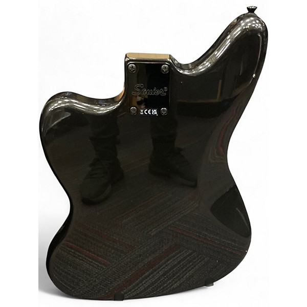 Used Squier Vintage Modified Jaguar Black Solid Body Electric Guitar