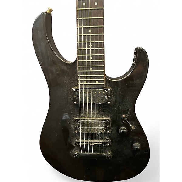 Used Washburn WG587 Black Solid Body Electric Guitar