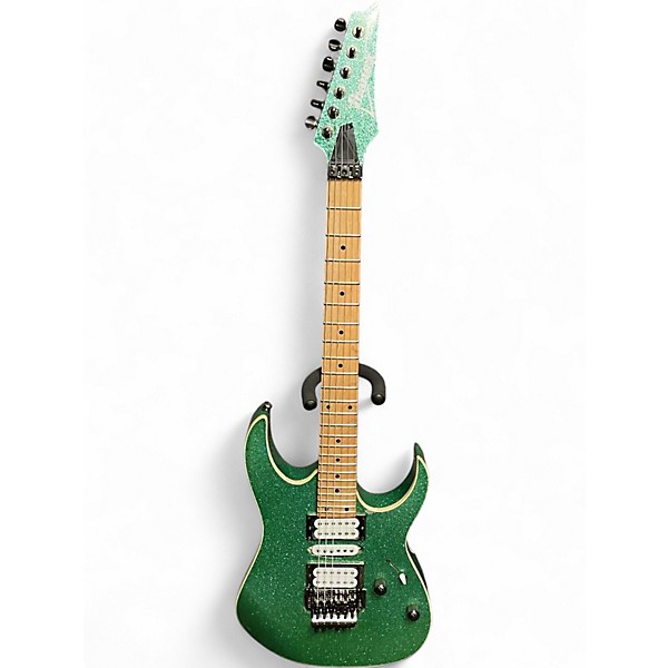 Used Ibanez RG470 MPS GREEN SPARKLE Solid Body Electric Guitar