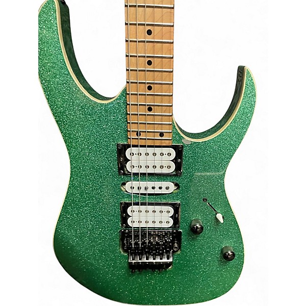 Used Ibanez RG470 MPS GREEN SPARKLE Solid Body Electric Guitar
