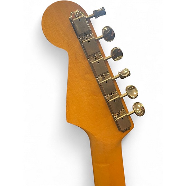 Vintage 1990s Squier Silver Series Stratocaster Blue Solid Body Electric Guitar