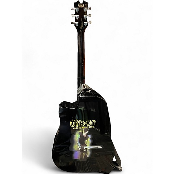 Used Keith Urban Guitar 2 Tone Sunburst Acoustic Electric Guitar