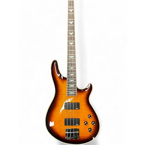 Used Schecter Guitar Research Omen Extreme 4 String Tobacco Burst Electric Bass Guitar