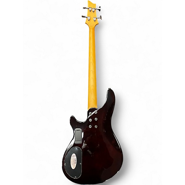 Used Schecter Guitar Research Omen Extreme 4 String Tobacco Burst Electric Bass Guitar