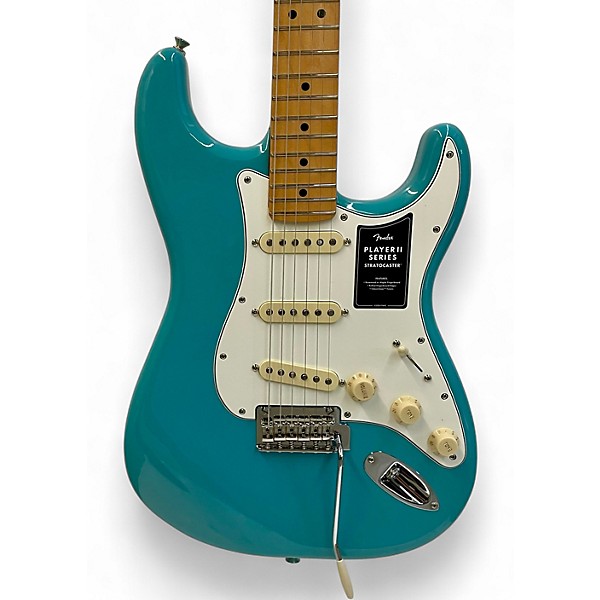 Used Fender PLAYER II STRATOCASTER Aquatone Blue Solid Body Electric Guitar