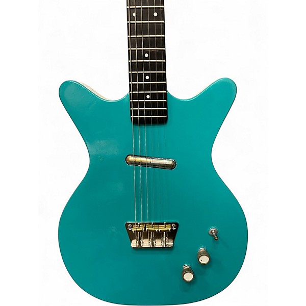 Used Danelectro 59/60 DC1 VINTAGE REFIN AQUA BLUE Solid Body Electric Guitar
