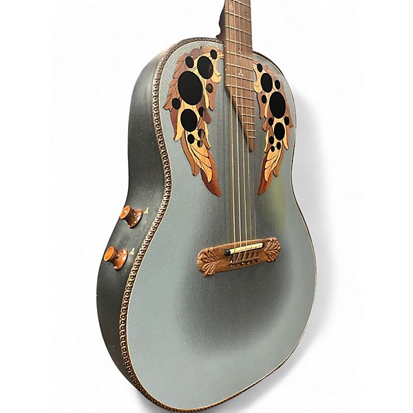 Used Ovation ADAMAS 1687GT-8 Reverse Blue Burst Acoustic Electric Guitar