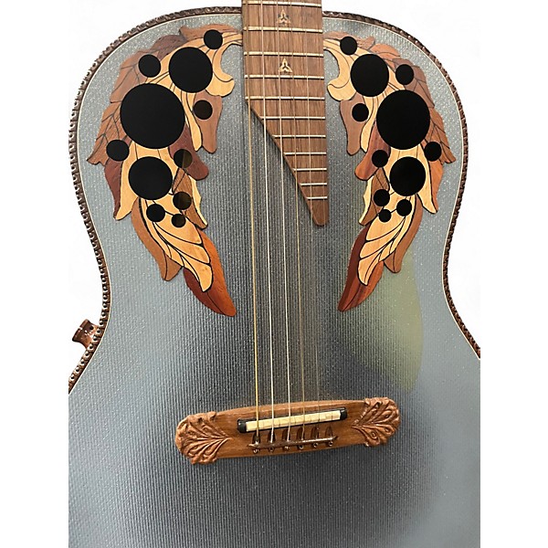 Used Ovation ADAMAS 1687GT-8 Reverse Blue Burst Acoustic Electric Guitar