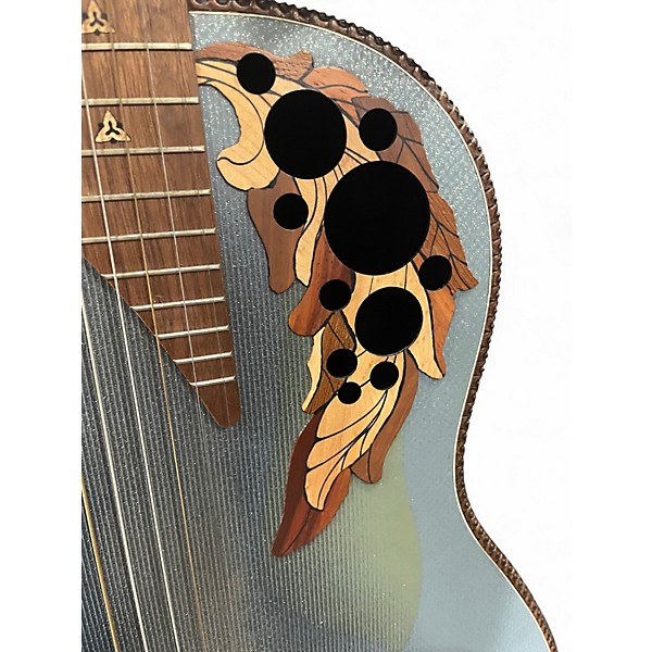 Used Ovation ADAMAS 1687GT-8 Reverse Blue Burst Acoustic Electric Guitar