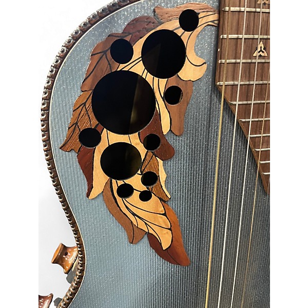 Used Ovation ADAMAS 1687GT-8 Reverse Blue Burst Acoustic Electric Guitar