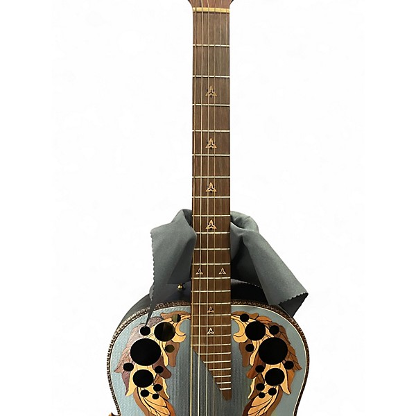 Used Ovation ADAMAS 1687GT-8 Reverse Blue Burst Acoustic Electric Guitar