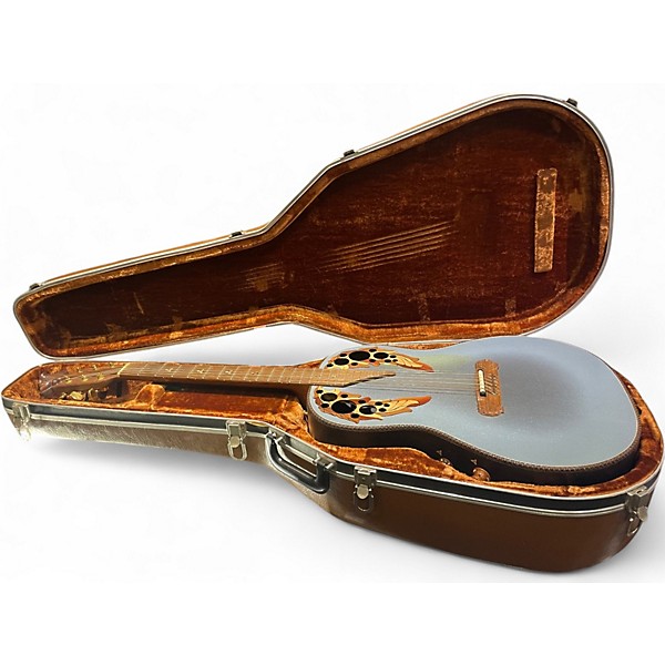 Used Ovation ADAMAS 1687GT-8 Reverse Blue Burst Acoustic Electric Guitar