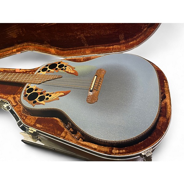 Used Ovation ADAMAS 1687GT-8 Reverse Blue Burst Acoustic Electric Guitar