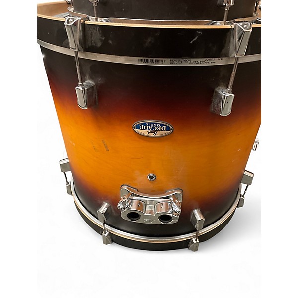 Used Pearl 5 Piece Decade Maple Amburst Drum Kit