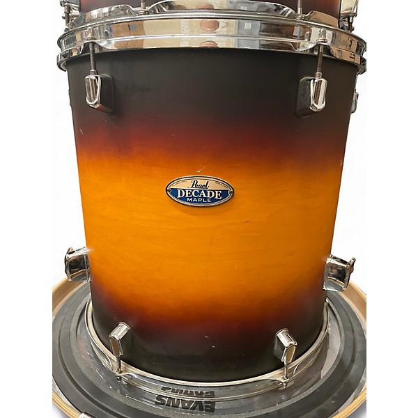 Used Pearl 5 Piece Decade Maple Amburst Drum Kit