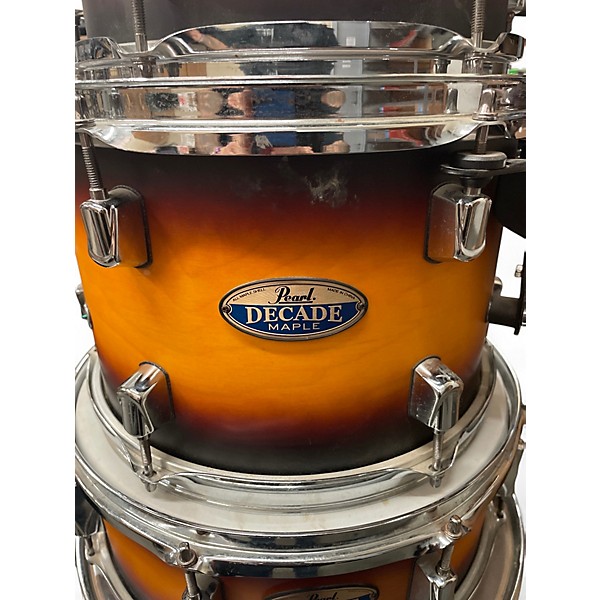 Used Pearl 5 Piece Decade Maple Amburst Drum Kit