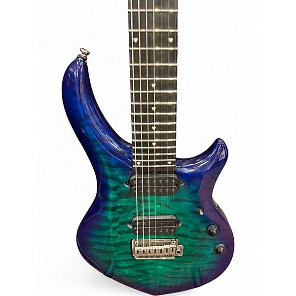 Used Sterling by Music Man John Petrucci MAJ270X 7 String Cerulean Paradise Solid Body Electric Guitar