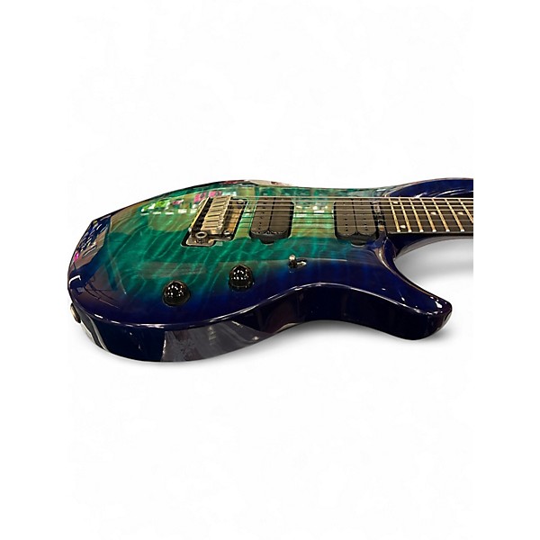 Used Sterling by Music Man John Petrucci MAJ270X 7 String Cerulean Paradise Solid Body Electric Guitar