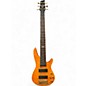Used Brice 6 string Orange Electric Bass Guitar thumbnail