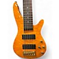 Used Brice 6 string Orange Electric Bass Guitar