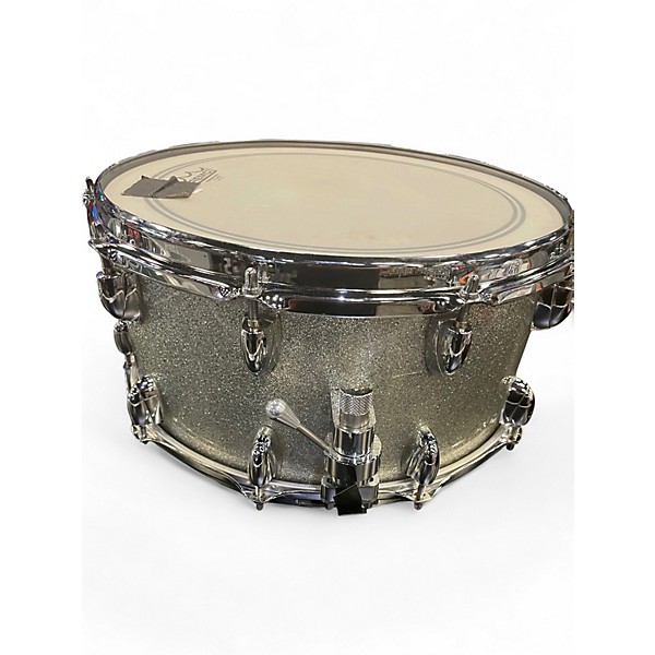 Used Yamaha 14X6.5 Oak Custom Snare Silver Sparkle Drum