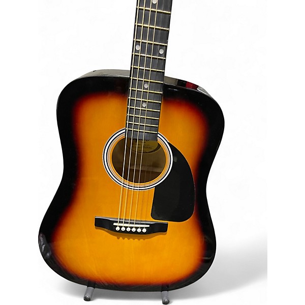 Used Squier SA-150 3 Color Sunburst Acoustic Guitar
