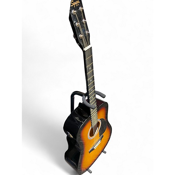 Used Squier SA-150 3 Color Sunburst Acoustic Guitar