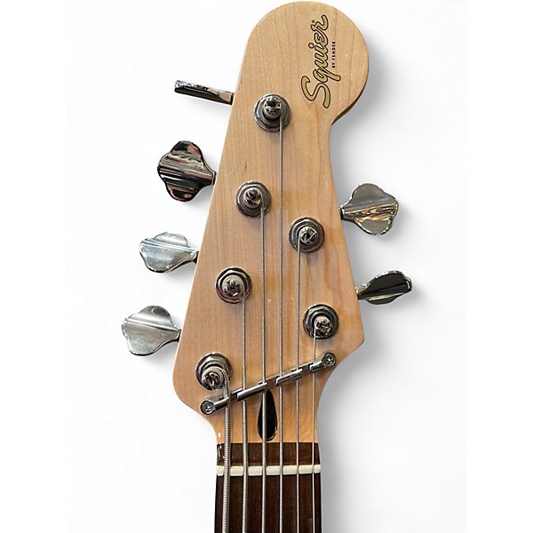 Used Squier Affinity Jazz Bass VI Metallic Black Electric Bass Guitar