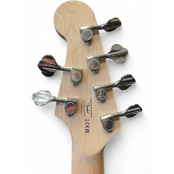 Used Squier Affinity Jazz Bass VI Metallic Black Electric Bass Guitar