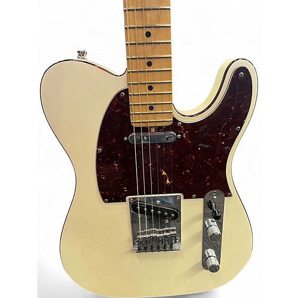Used Fender American Deluxe Telecaster Olympic Pearl Solid Body Electric Guitar