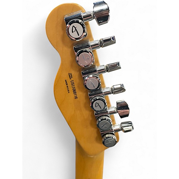 Used Fender American Deluxe Telecaster Olympic Pearl Solid Body Electric Guitar