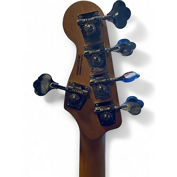 Used Squier Standard Precision Bass Forest Green Electric Bass Guitar