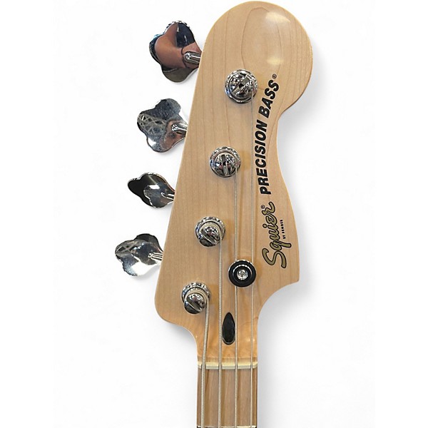 Used Squier Precision Bass Black Electric Bass Guitar