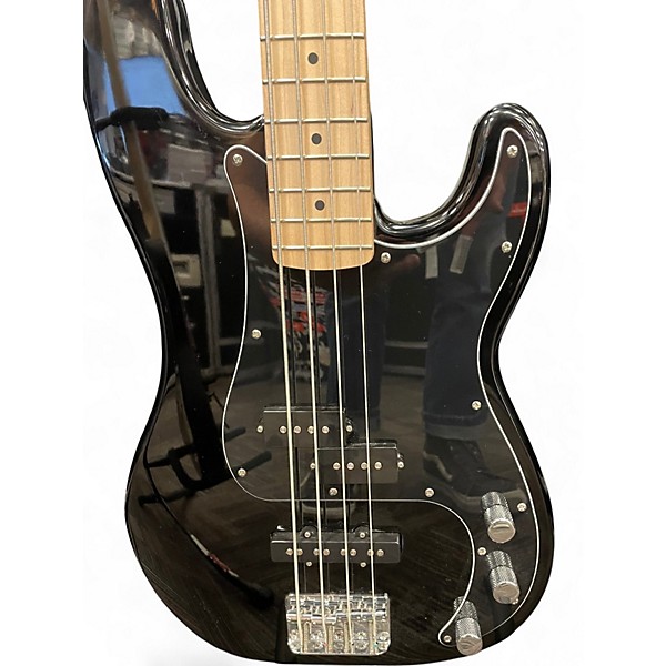 Used Squier Precision Bass Black Electric Bass Guitar