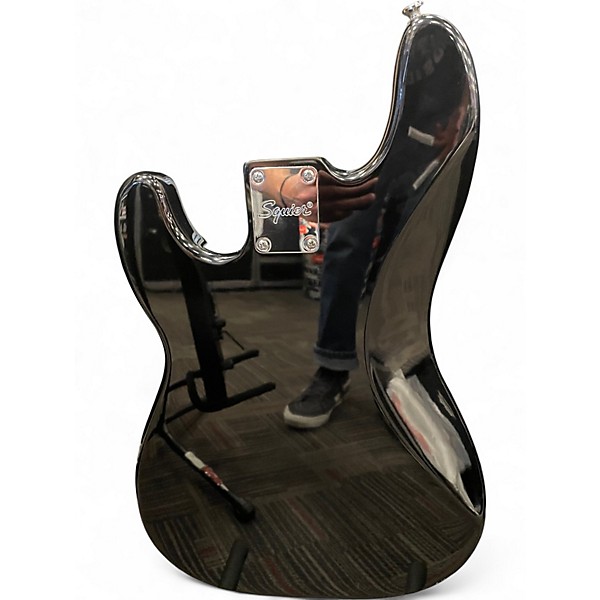 Used Squier Precision Bass Black Electric Bass Guitar