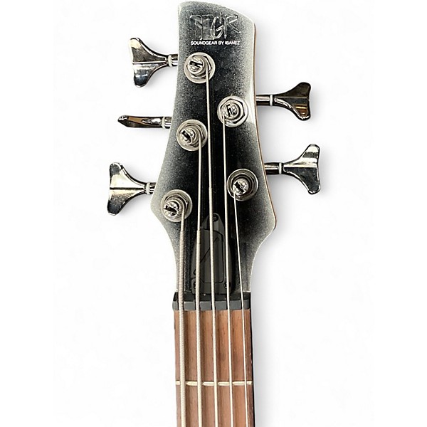 Used Ibanez SR305 5 String Silver Electric Bass Guitar